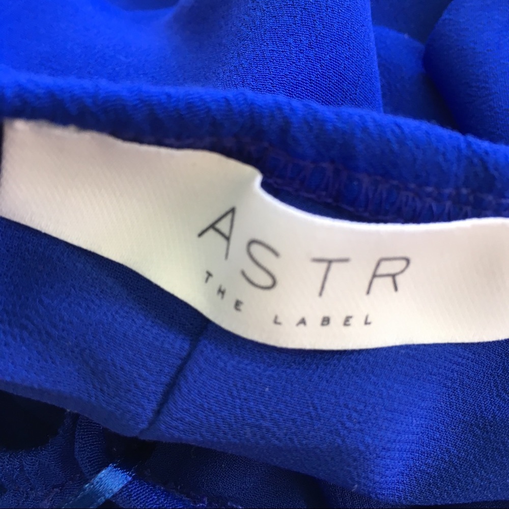 NWT Astr One Shoulder Dress Blue - Picture 7 of 8
